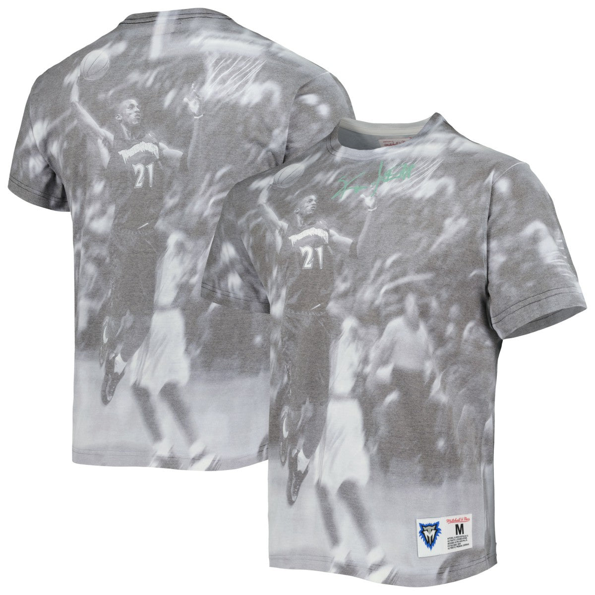 Kevin Garnett Minnesota Timberwolves Above The Rim T-Shirt Heather Gray