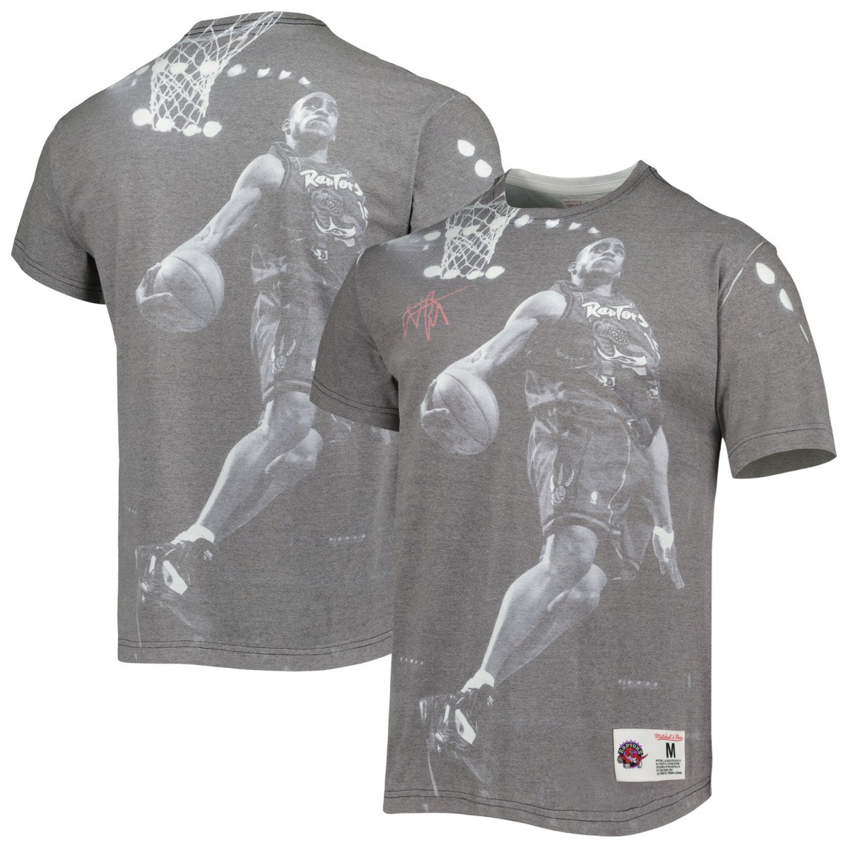 Vince Carter Toronto Raptors Above The Rim T-Shirt Heather Gray