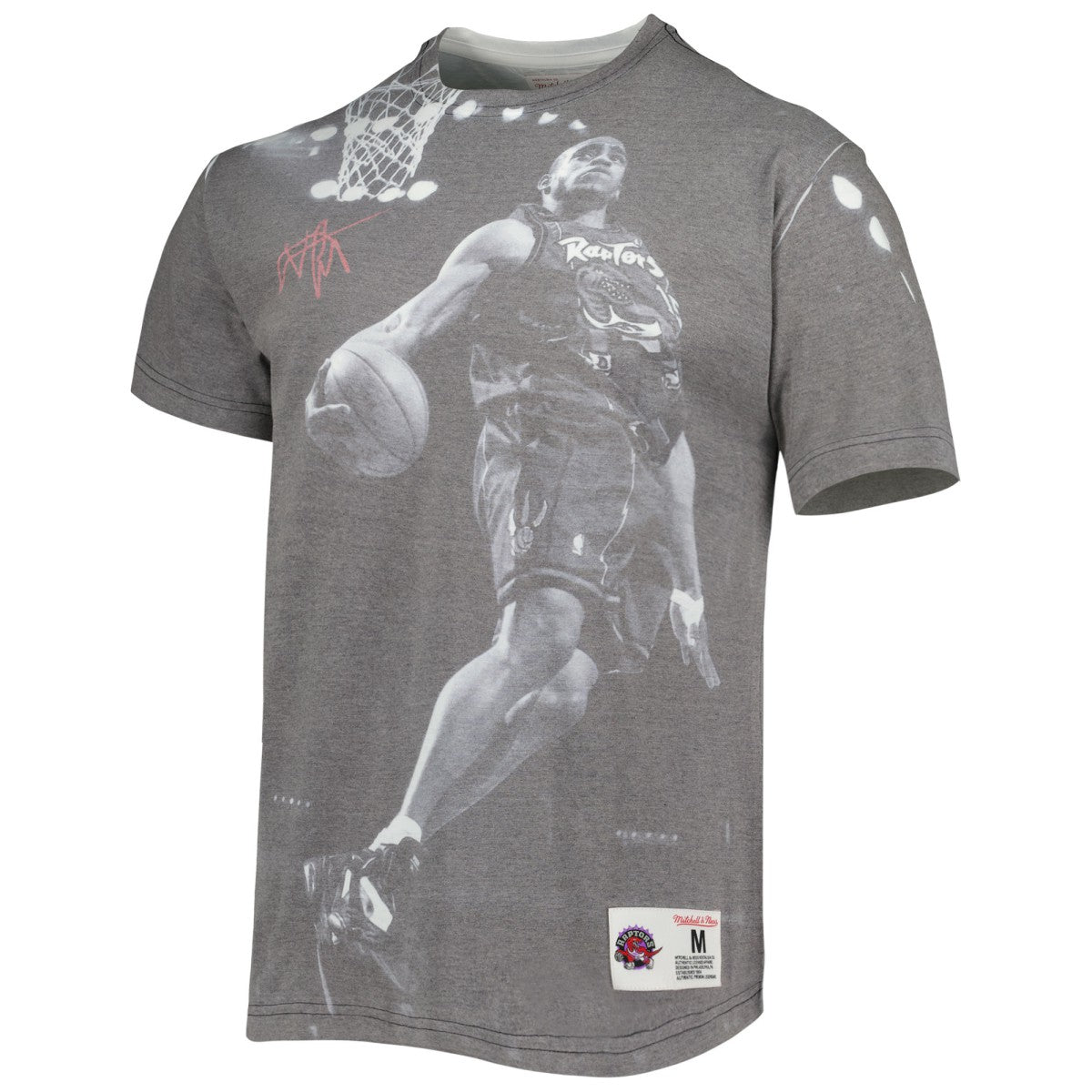 Vince Carter Toronto Raptors Above The Rim T-Shirt Heather Gray