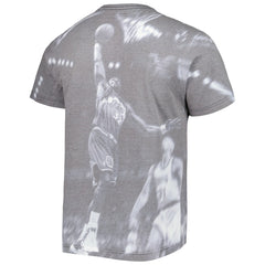 Karl Malone Utah Jazz Above The Rim T-Shirt Heather Gray