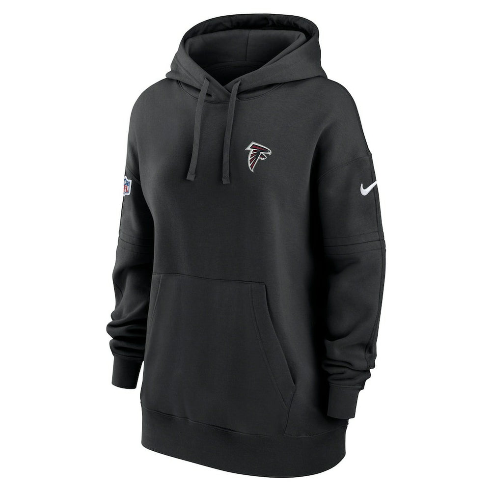 Atlanta Falcons Women's 2023 Sideline Club Fleece Pullover Hoodie Black