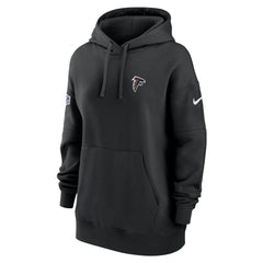 Atlanta Falcons Women's 2023 Sideline Club Fleece Pullover Hoodie Black