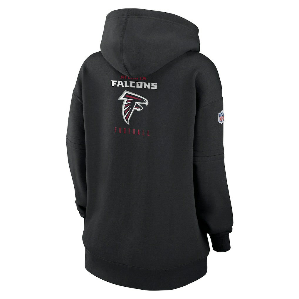 Atlanta Falcons Women's 2023 Sideline Club Fleece Pullover Hoodie Black