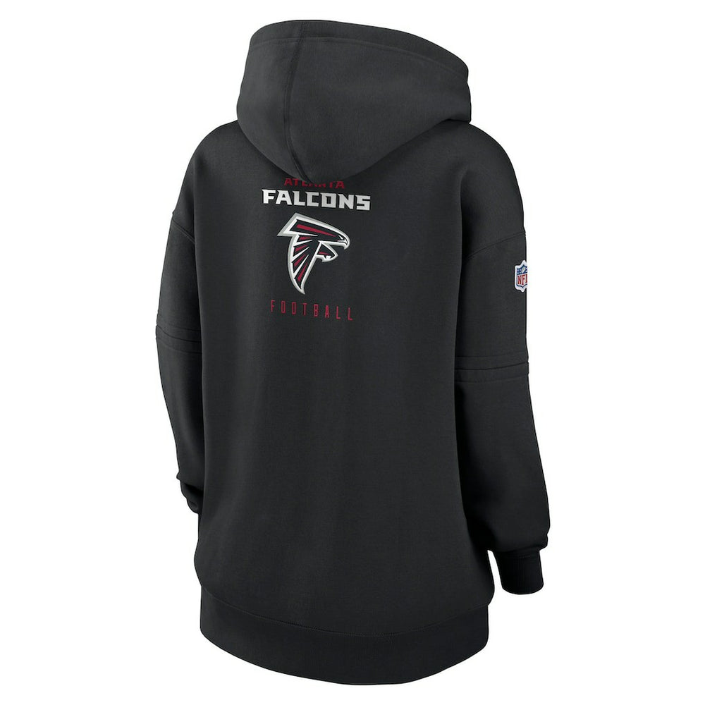 Atlanta Falcons Women's 2023 Sideline Club Fleece Pullover Hoodie Black