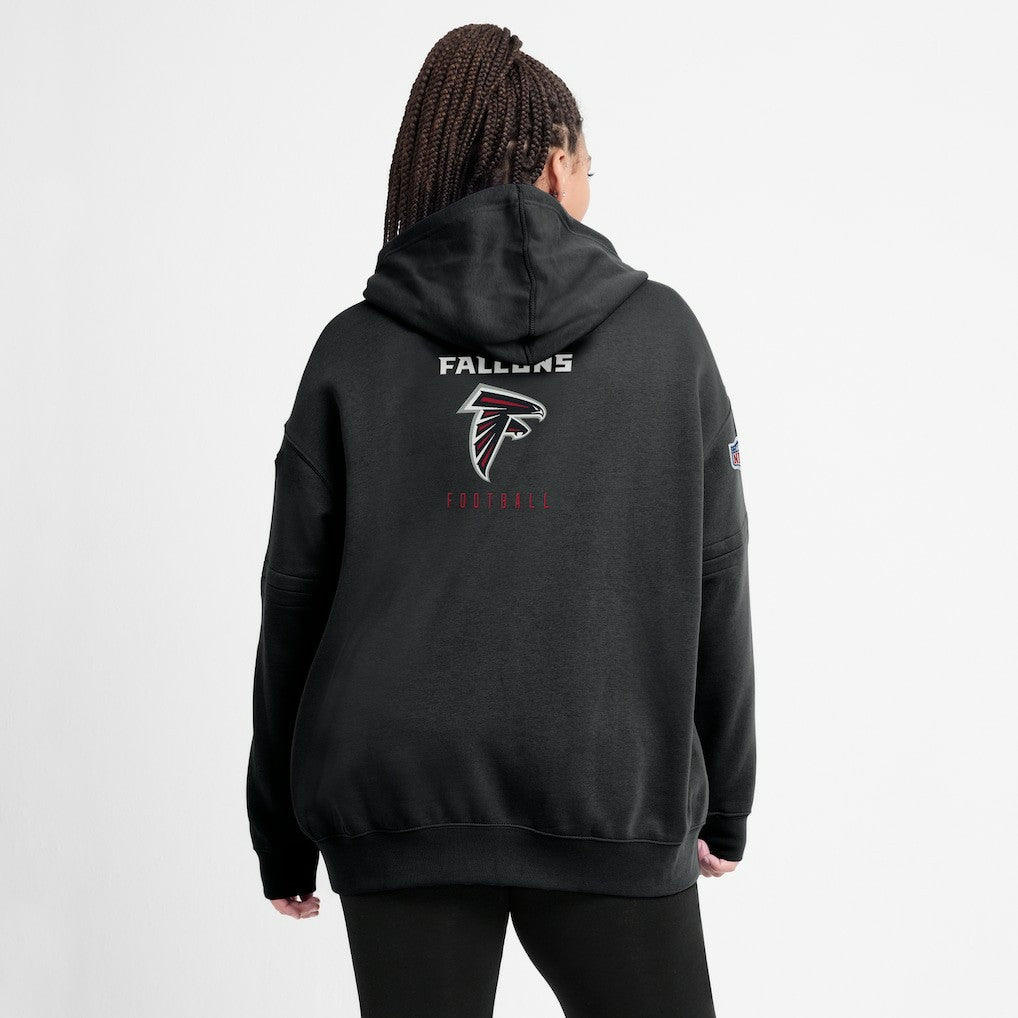 Atlanta Falcons Women's 2023 Sideline Club Fleece Pullover Hoodie Black
