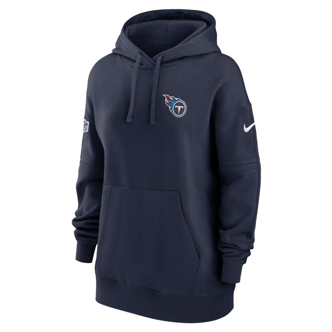 Tennessee Titans Women's 2023 Sideline Club Fleece Pullover Hoodie Navy