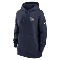 Tennessee Titans Women's 2023 Sideline Club Fleece Pullover Hoodie Navy