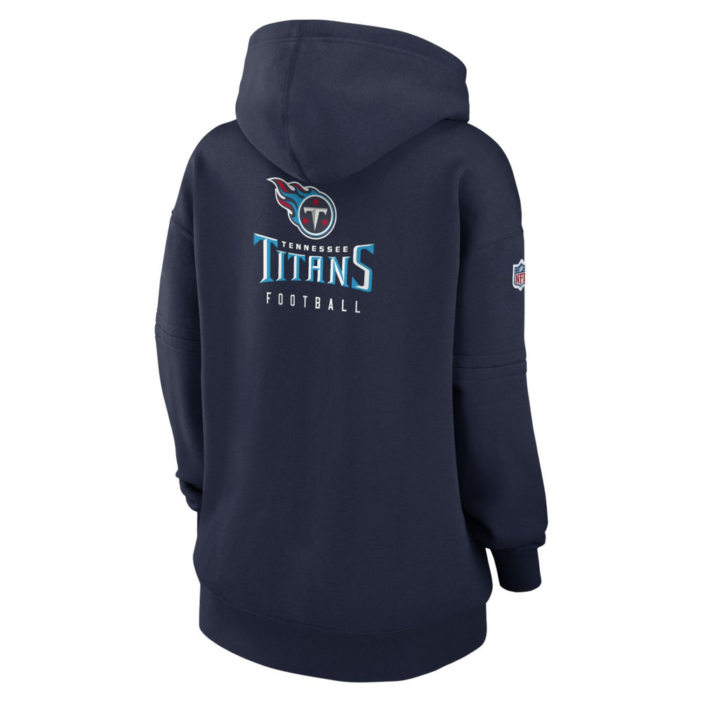 Tennessee Titans Women's 2023 Sideline Club Fleece Pullover Hoodie Navy