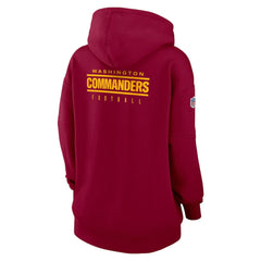 Washington Commanders Women's 2023 Sideline Club Fleece Pullover Hoodie Burgundy