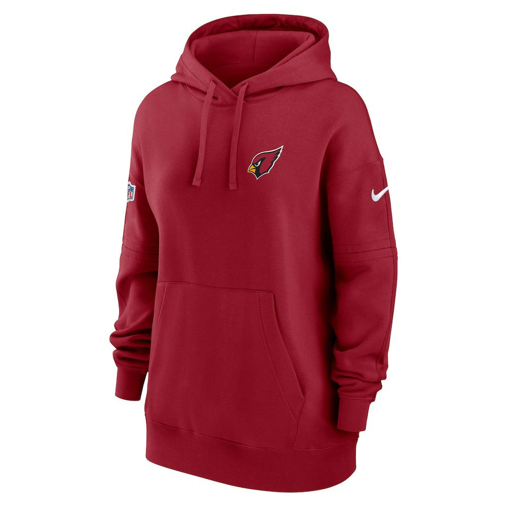 Arizona Cardinals Women's 2023 Sideline Club Fleece Pullover Hoodie Cardinal