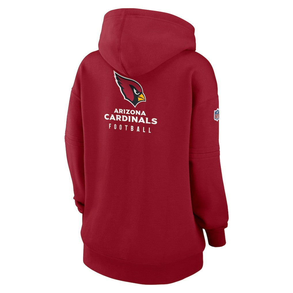 Arizona Cardinals Women's 2023 Sideline Club Fleece Pullover Hoodie Cardinal