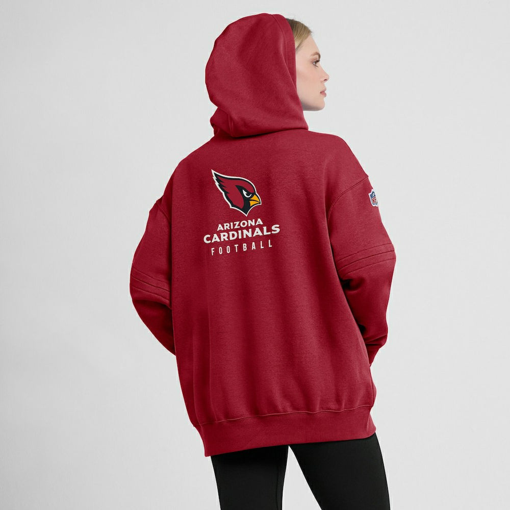 Arizona Cardinals Women's 2023 Sideline Club Fleece Pullover Hoodie Cardinal