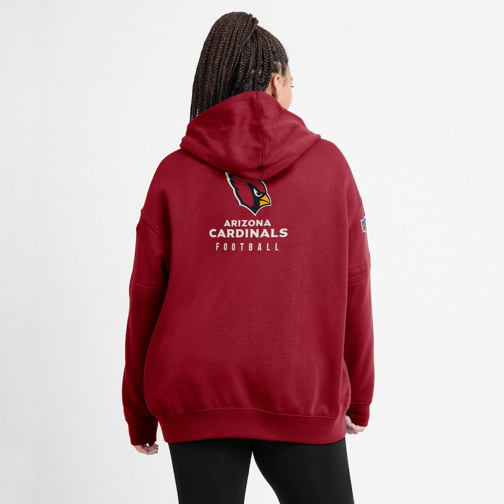 Arizona Cardinals Women's 2023 Sideline Club Fleece Pullover Hoodie Cardinal