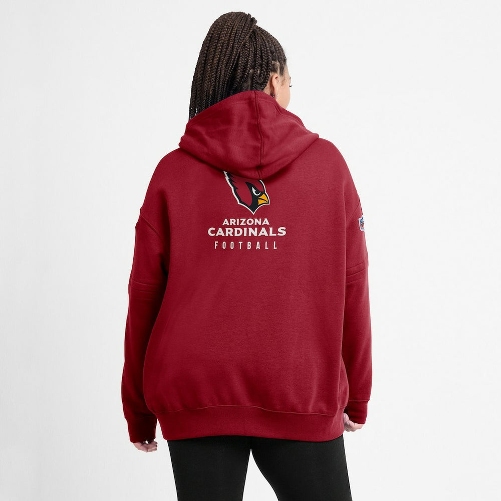 Arizona Cardinals Women's 2023 Sideline Club Fleece Pullover Hoodie Cardinal