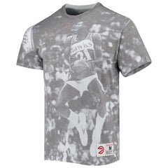 Dominique Wilkins Atlanta Hawks Above The Rim T-Shirt Heather Gray