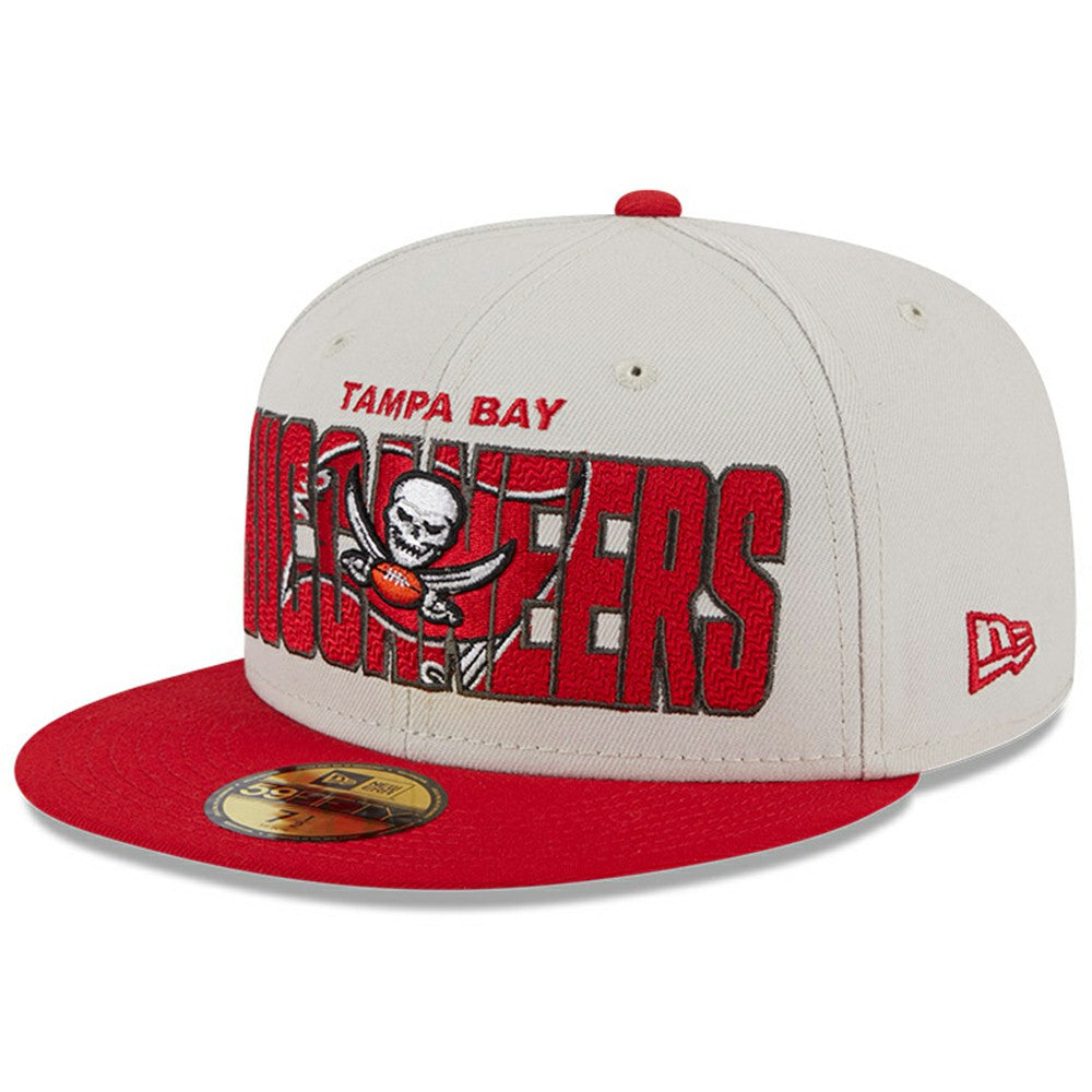 Tampa Bay Buccaneers New Era 2023 NFL Draft On Stage 59FIFTY Fitted Hat Stone/Red