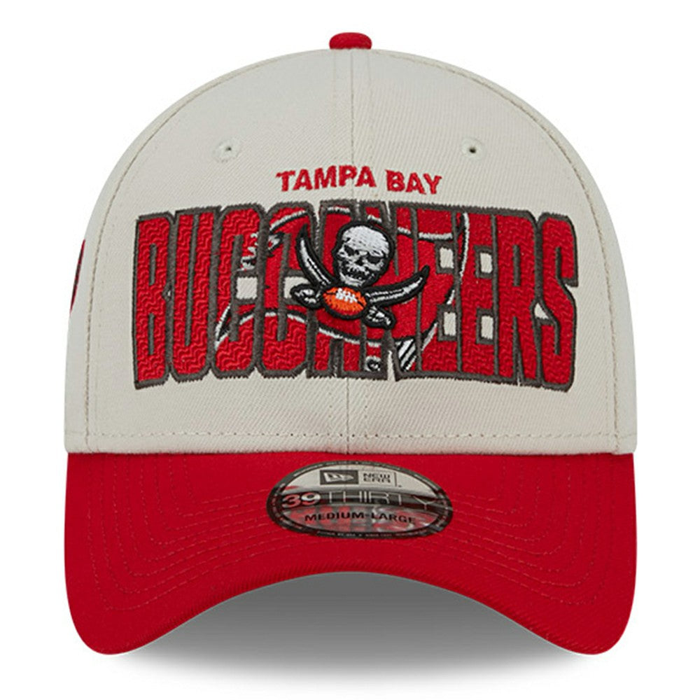 Tampa Bay Buccaneers New Era 2023 NFL Draft 39THIRTY Flex Hat Stone/Red