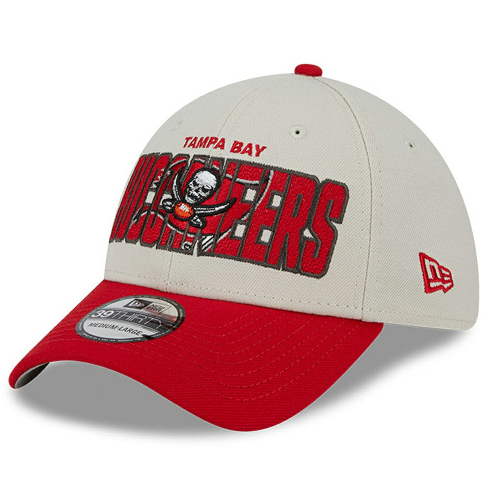 Tampa Bay Buccaneers New Era 2023 NFL Draft 39THIRTY Flex Hat Stone/Red