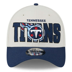 Tennessee Titans New Era 2023 NFL Draft 39THIRTY Flex Hat Stone/Navy