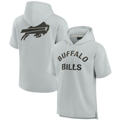 Buffalo Bills Unisex Elements Super Soft Fleece Short Sleeve Pullover Hoodie Gray