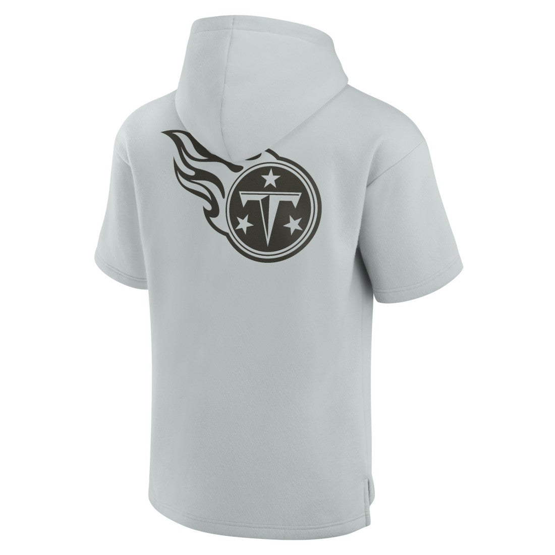 Tennessee Titans Unisex Elements Super Soft Fleece Short Sleeve Pullover Hoodie Gray