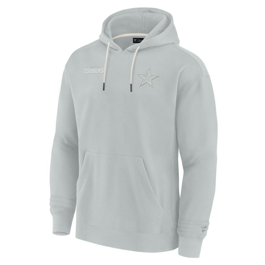 Dallas Cowboys Unisex Elements Super Soft Fleece Pullover Hoodie Gray