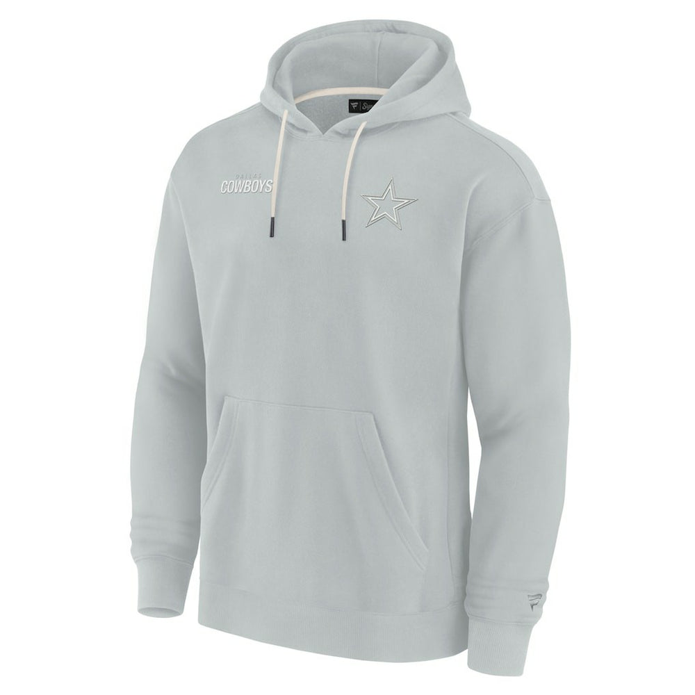 Dallas Cowboys Unisex Elements Super Soft Fleece Pullover Hoodie Gray