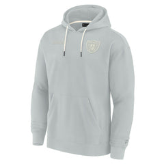 Las Vegas Raiders Unisex Elements Super Soft Fleece Pullover Hoodie Gray