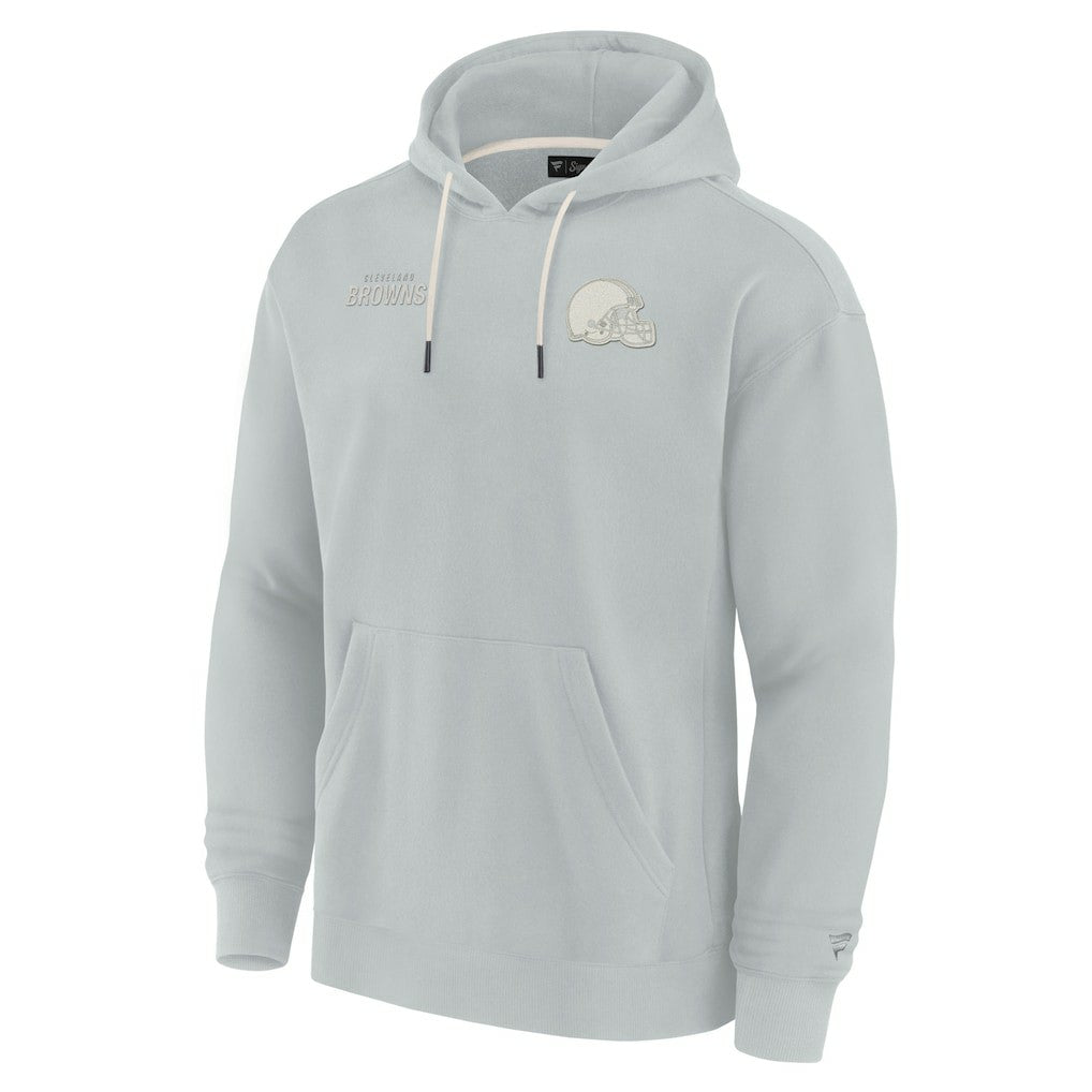 Cleveland Browns Unisex Elements Super Soft Fleece Pullover Hoodie Gray