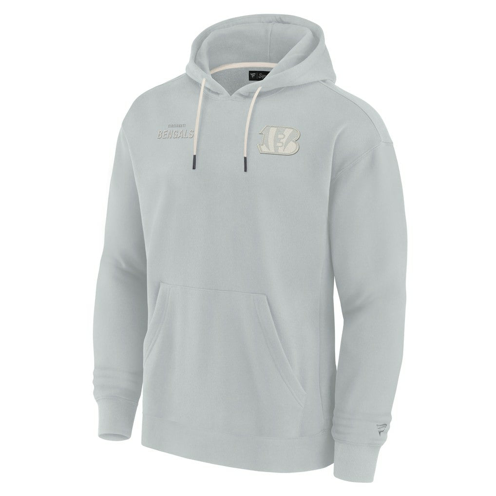 Cincinnati Bengals Unisex Elements Super Soft Fleece Pullover Hoodie Gray