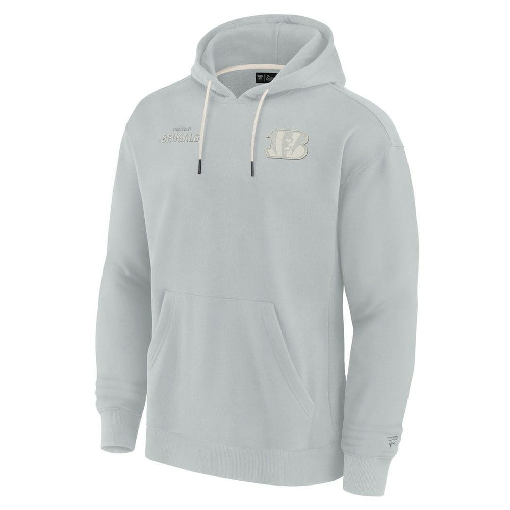 Cincinnati Bengals Unisex Elements Super Soft Fleece Pullover Hoodie Gray