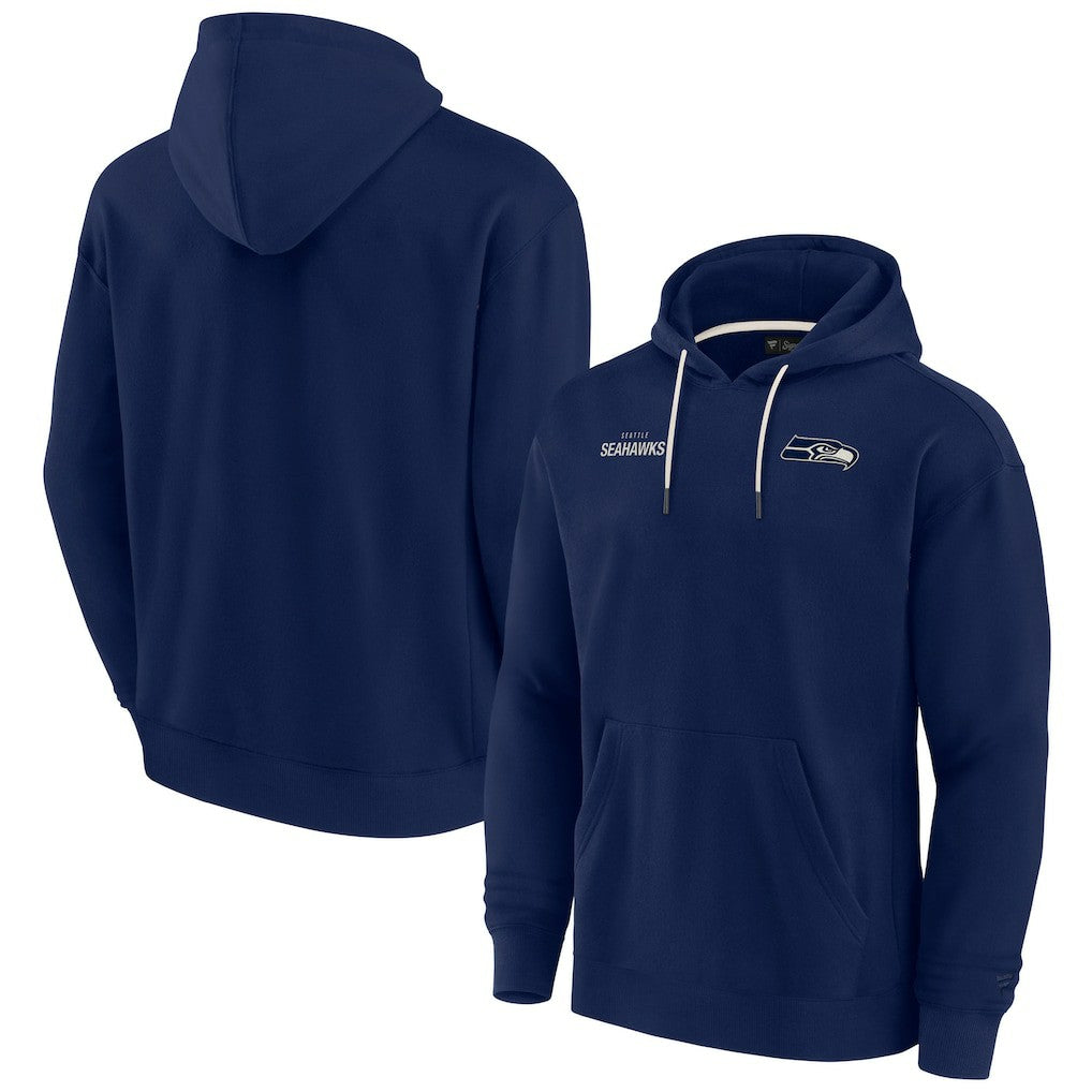 Seattle Seahawks Unisex Elements Super Soft Fleece Pullover Hoodie College Navy