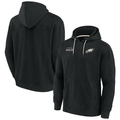 Philadelphia Eagles Unisex Elements Super Soft Fleece Pullover Hoodie Black