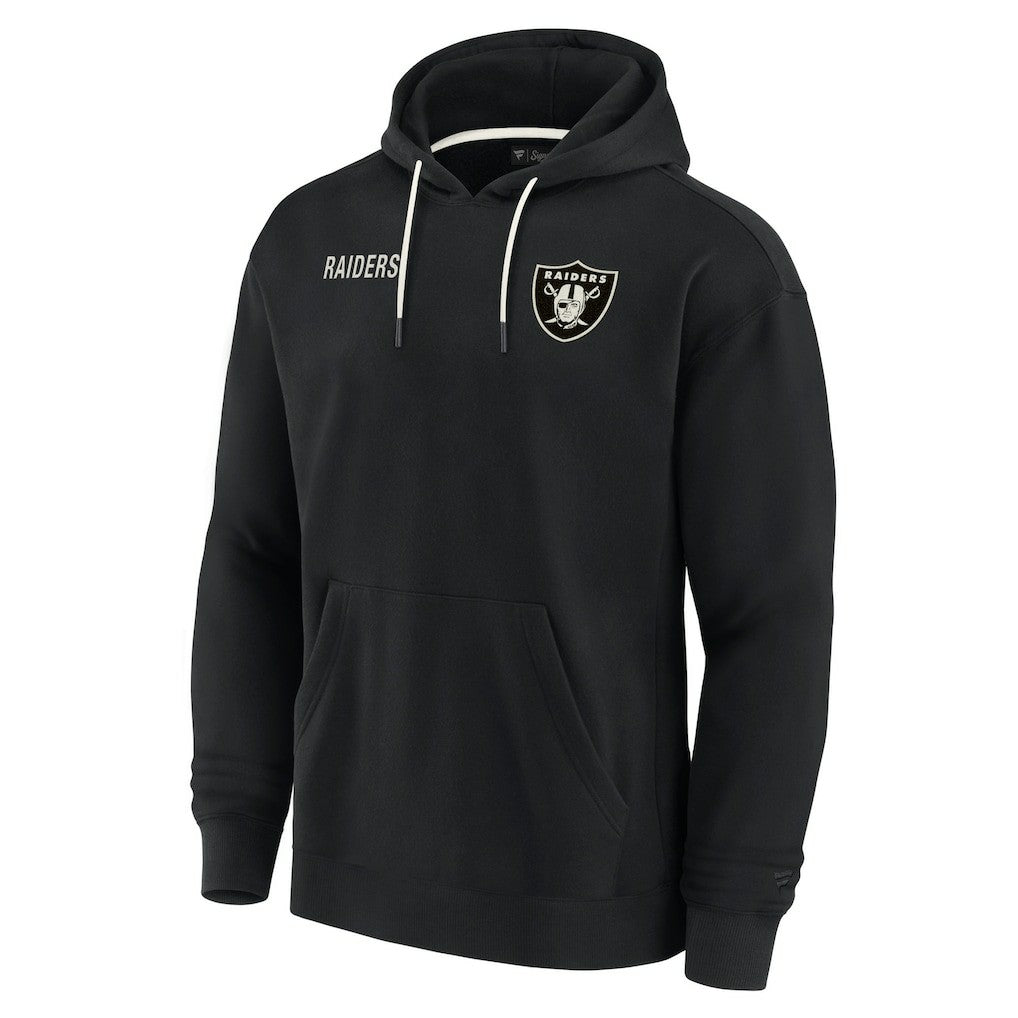 Las Vegas Raiders Unisex Elements Super Soft Fleece Pullover Hoodie Black