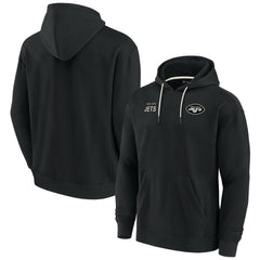 New York Jets Unisex Elements Super Soft Fleece Pullover Hoodie Black