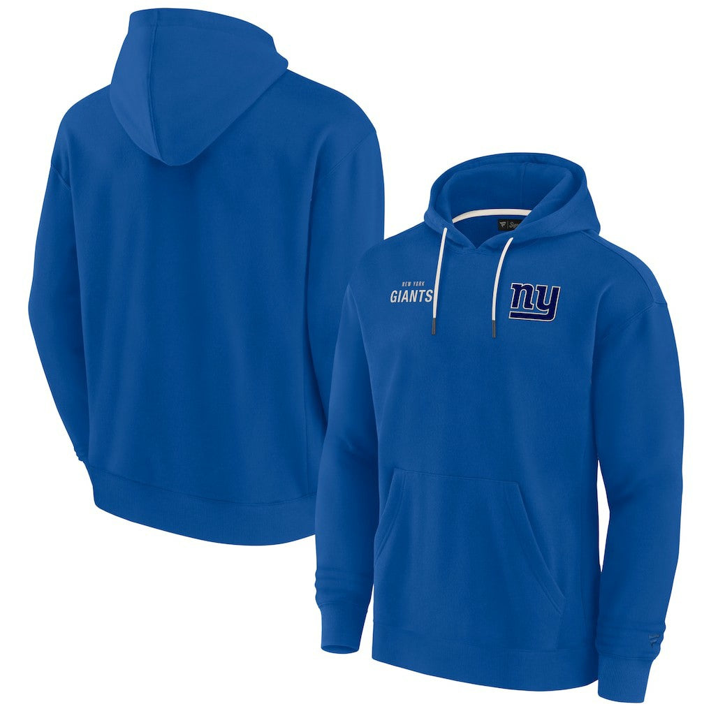 New York Giants Unisex Elements Super Soft Fleece Pullover Hoodie Royal