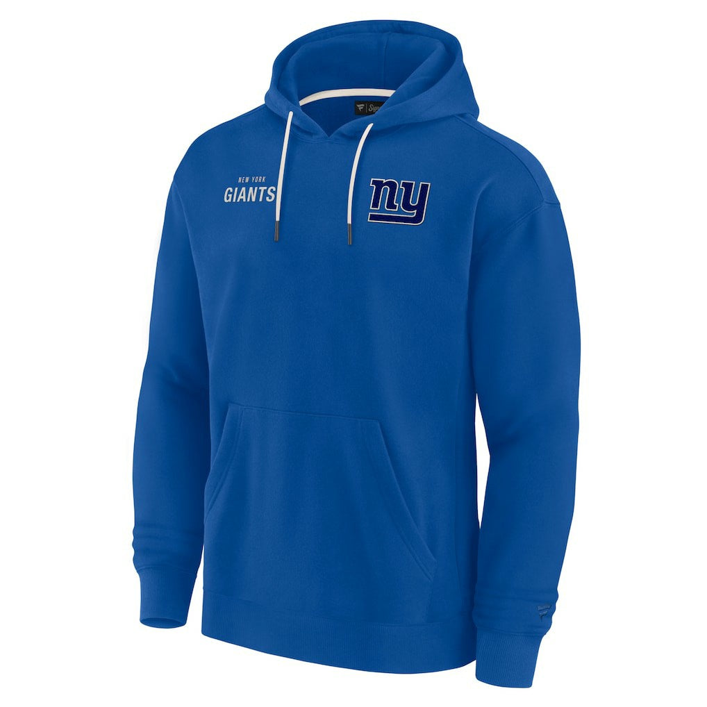 New York Giants Unisex Elements Super Soft Fleece Pullover Hoodie Royal