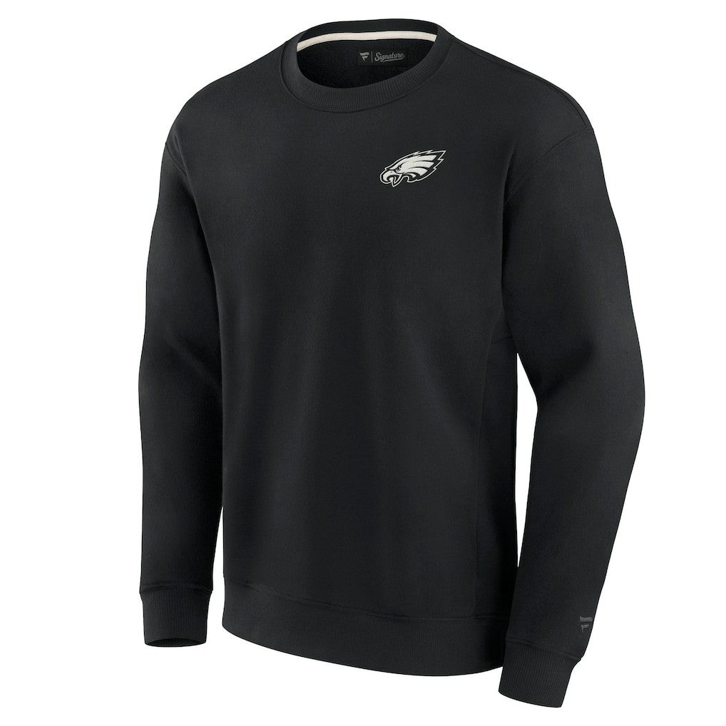 Philadelphia Eagles Unisex Elements Super Soft Pullover Sweatshirt Black