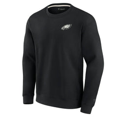 Philadelphia Eagles Unisex Elements Super Soft Pullover Sweatshirt Black