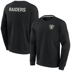 Las Vegas Raiders Unisex Elements Super Soft Pullover Sweatshirt Black