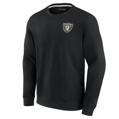 Las Vegas Raiders Unisex Elements Super Soft Pullover Sweatshirt Black