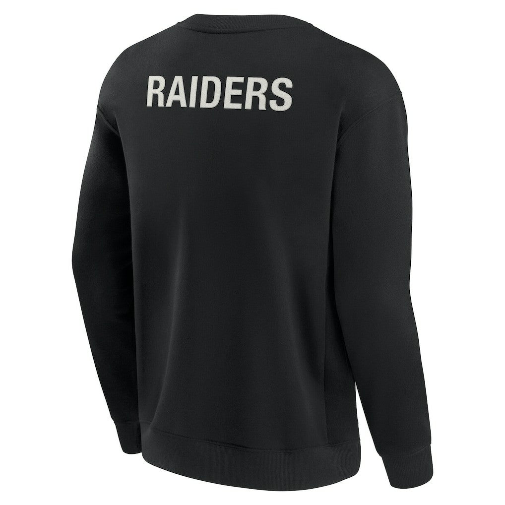 Las Vegas Raiders Unisex Elements Super Soft Pullover Sweatshirt Black