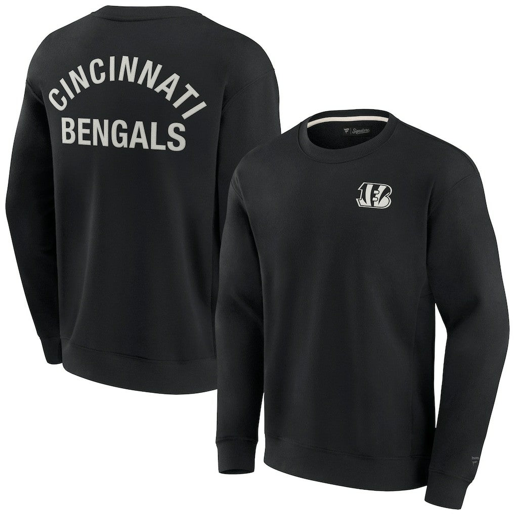 Cincinnati Bengals Unisex Elements Super Soft Pullover Sweatshirt Black