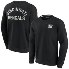 Cincinnati Bengals Unisex Elements Super Soft Pullover Sweatshirt Black