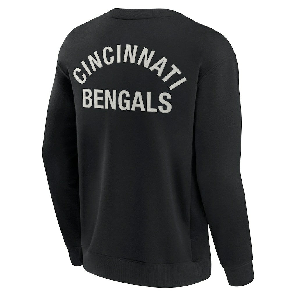 Cincinnati Bengals Unisex Elements Super Soft Pullover Sweatshirt Black
