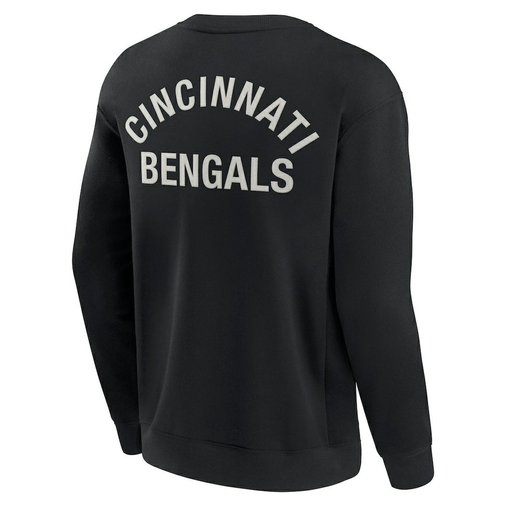 Cincinnati Bengals Unisex Elements Super Soft Pullover Sweatshirt Black