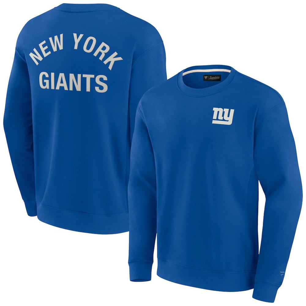 New York Giants Unisex Elements Super Soft Pullover Sweatshirt Royal