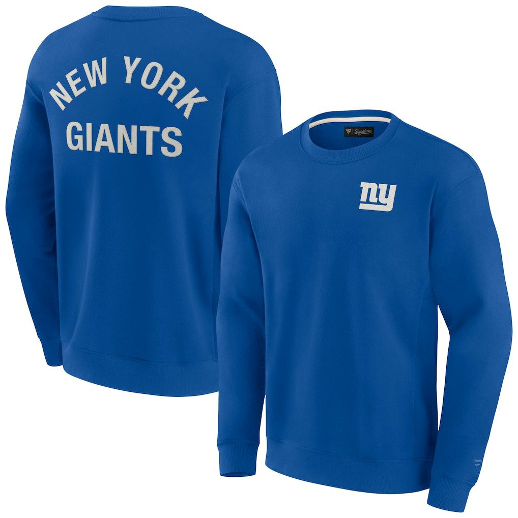 New York Giants Unisex Elements Super Soft Pullover Sweatshirt Royal