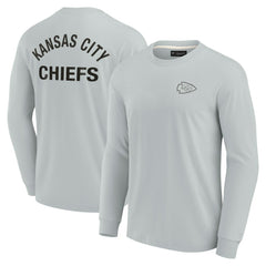 Kansas City Chiefs Unisex Elements Super Soft Long Sleeve T-Shirt Gray