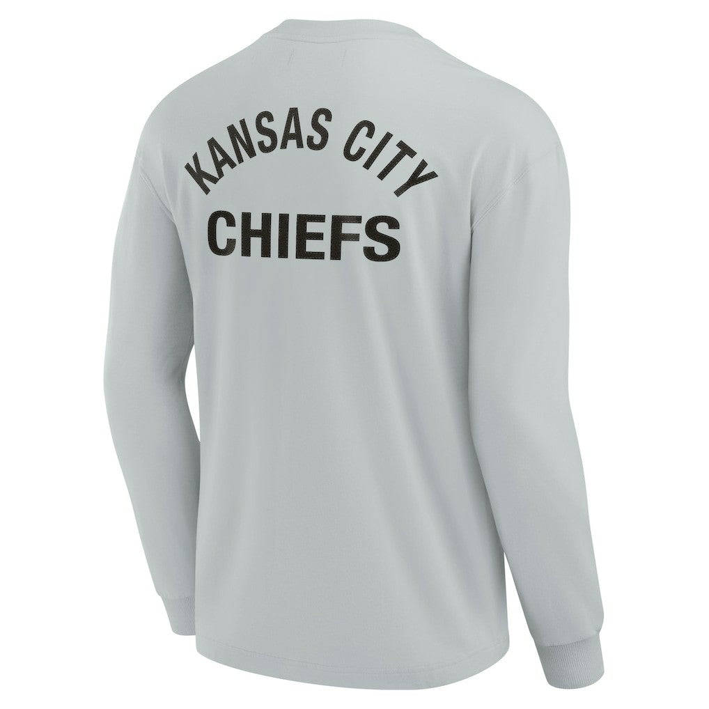 Kansas City Chiefs Unisex Elements Super Soft Long Sleeve T-Shirt Gray